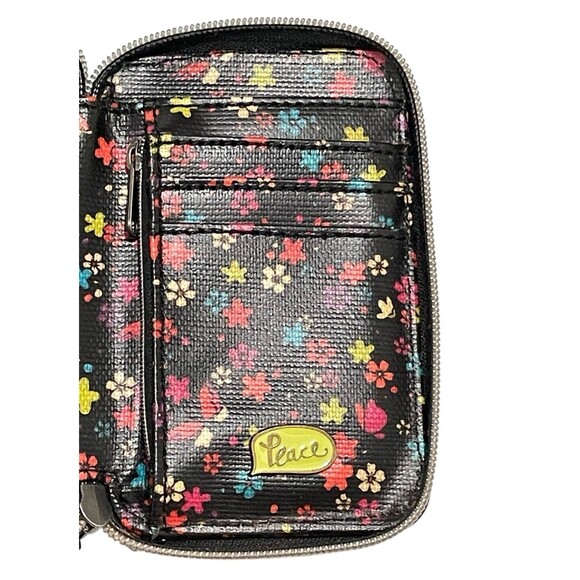 Sakroots Boho Chic Multicolor Floral Print Smartphone Wallet Wristlet Purse - Picture 9 of 11